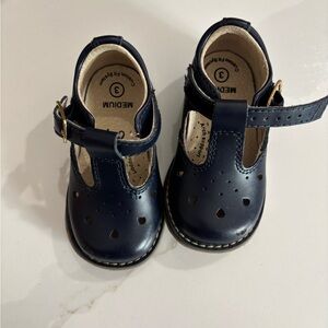 FootMates Navy Dress Shoes with Buckle